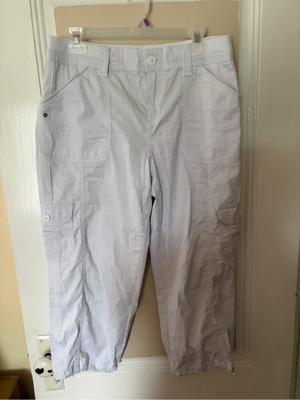 Style & Co. White Rib-Trim Top